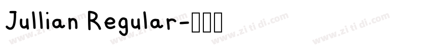 Jullian Regular字体转换